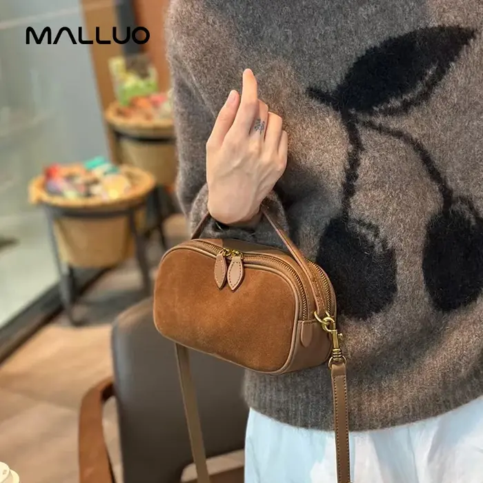 Sac à main en cuir de vachette véritable pour femme