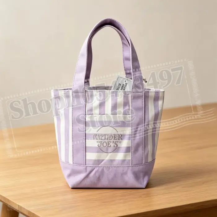 Mini sac fourre-tout Trader Joe's en toile
