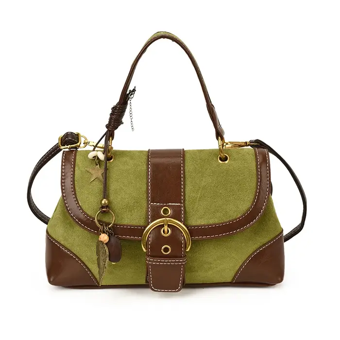 2025 nouvelles femmes automne et hiver élégant rétro daim sac à main exquis banlieue unique épaule décontracté luxe sac à bandoulière