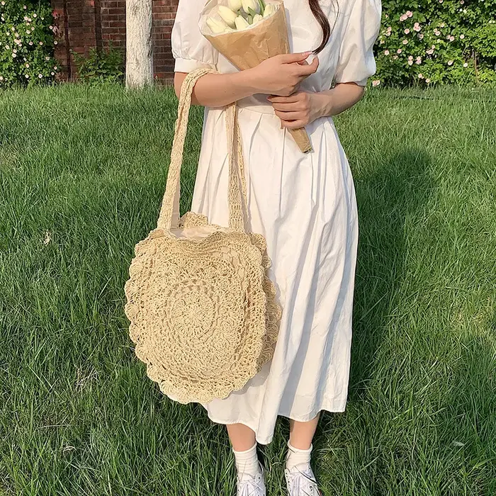 Sacs à main bohème en paille pour femmes