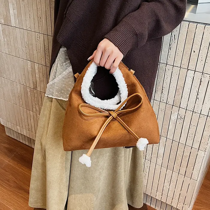 2025 hiver nouvelle tendance fourre-tout décontracté Faux daim arc léopard fermeture éclair sacs à bandoulière haut de