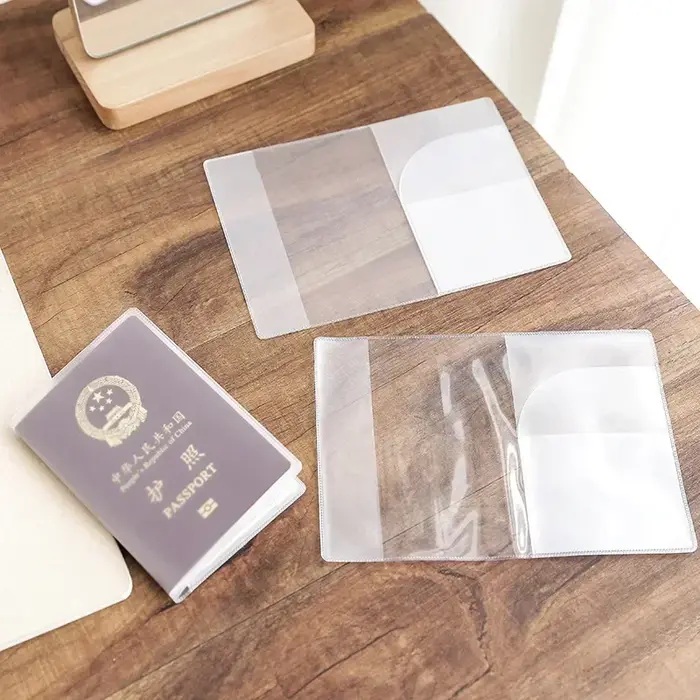 1 pièces couverture de passeport PVC étui étanche