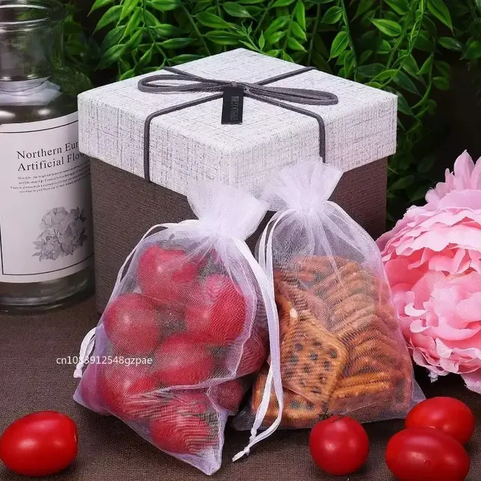 Sac cadeau en Organza pour bijoux