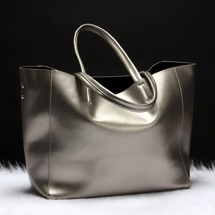 Alirattan Tendance Mode 2026 Nouveaux Sacs Femme en Cuir de Vachette Grande Capacité Sac Fourre-tout Plissé Sac à Main