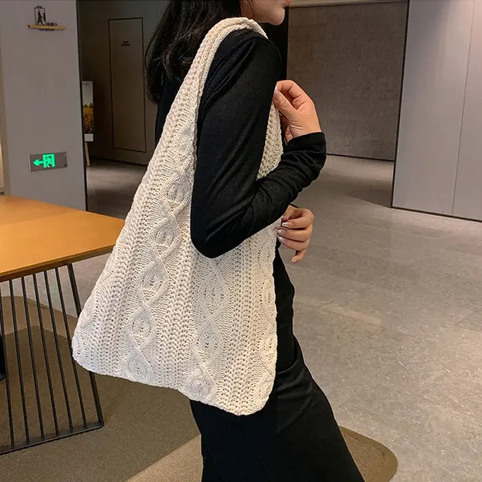 Sac à main décontracté en crochet pour femmes