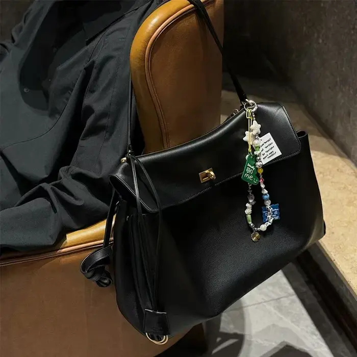 Nouveau sac Rodeobag en cuir grande capacité pour femme avec serrure avancée, sac sous le bras tenda