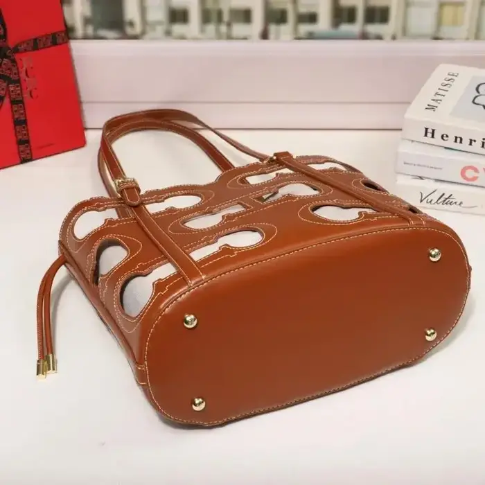 CH – sac à main de marque haut de gamme pour femmes, ajouré, grande capacité, Simple, à bandoulière,