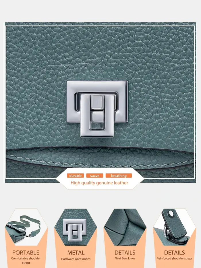 Zency femmes véritable haut en cuir-poignée sac enveloppe sacs de luxe concepteur épaule sac à main
