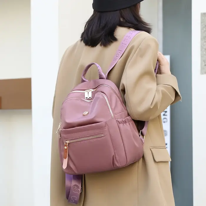 Mode haut de gamme femmes sac à dos grande capacité de livre A4 école sac à dos de haute qualité tissu Durable femme voyage sac à dos sac