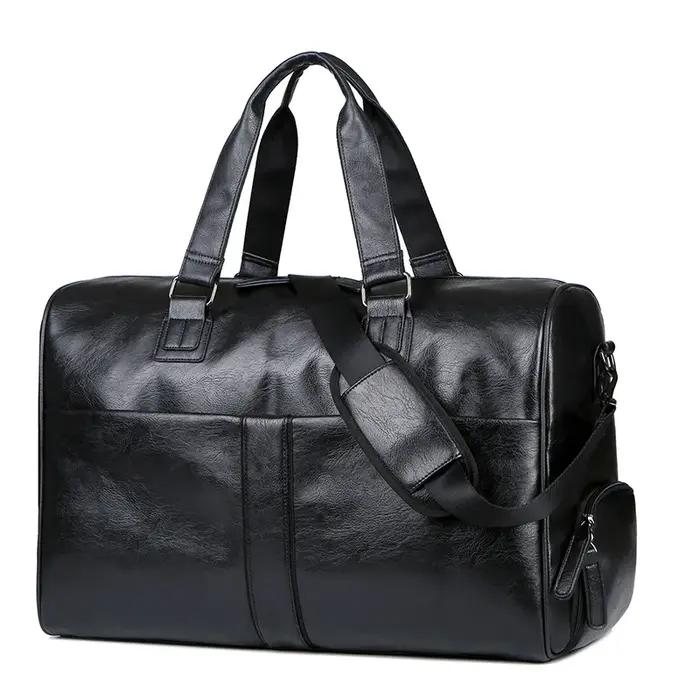 Sac de Voyage de Luxe en Cuir, Sac à Main Durable Grande Capacité, Sac à Bandoulière avec Compartime