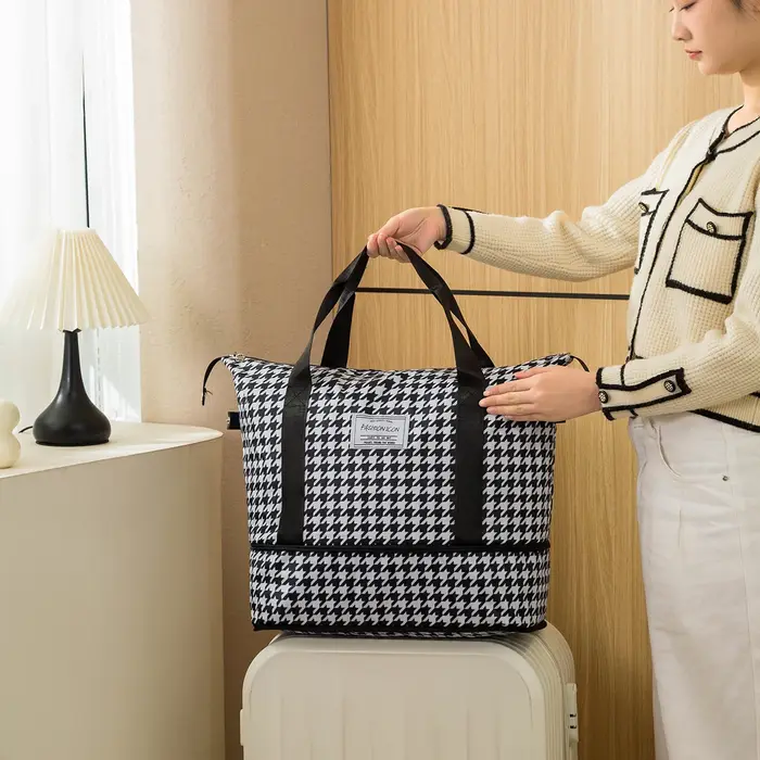 Sac de voyage à main à motif imprimé tendance