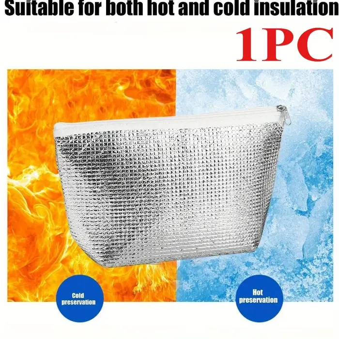 Sac isotherme réutilisable avec fermeture éclair - Indispensable pour la maison