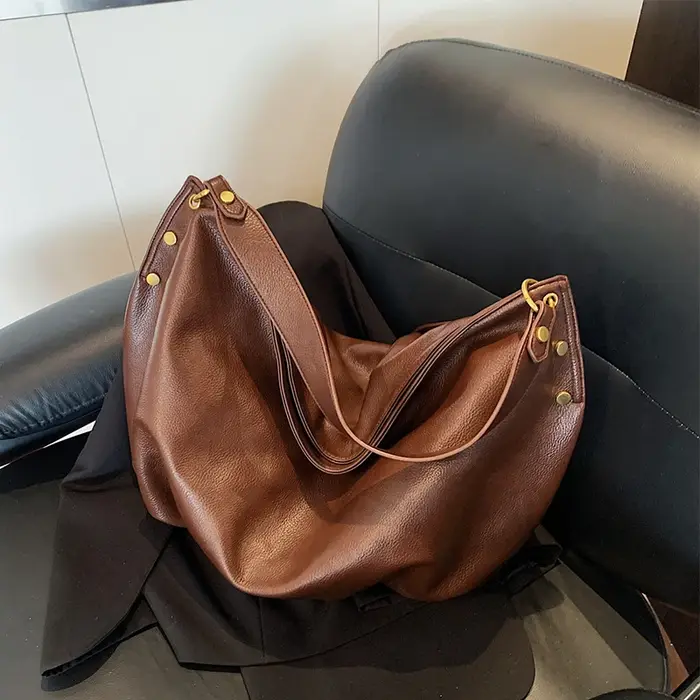 2025 nouveau sac de trajet en cuir Pu sacs à main Hobo marques célèbres sac à bandoulière pour femmes décontracté grand fourre-tout Vintage dames sacs à bandoulière