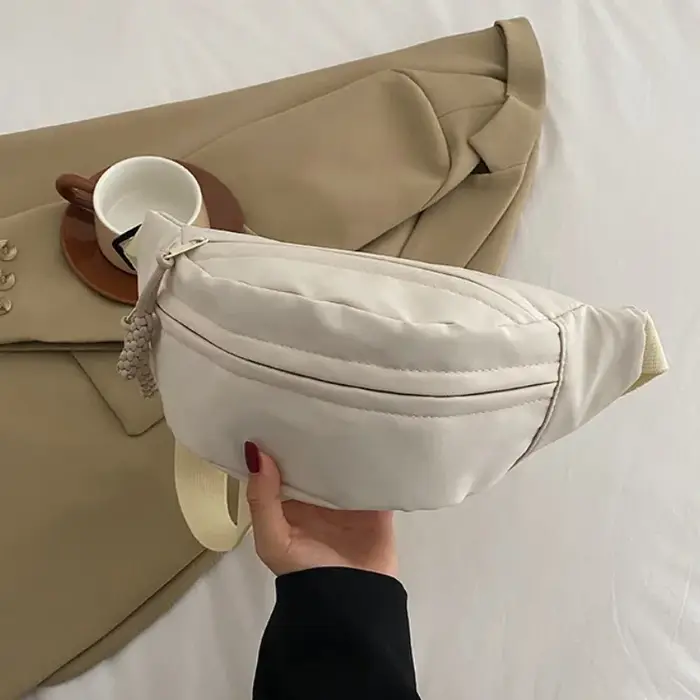 Sac de poitrine sac banane pour femmes fronde bandoulière taille Pack toile course