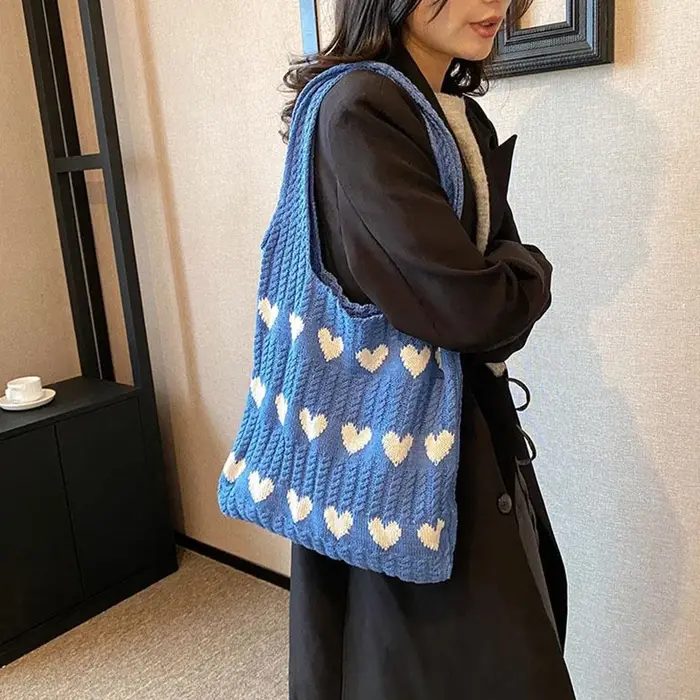 Sac fourre-tout graphique Love Coussins pour femme