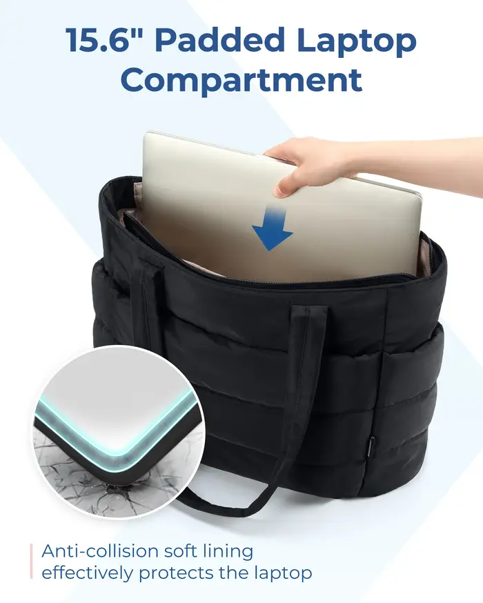 BAGSMART sac fourre-tout gonflé rembourré sacs pour femmes loisirs déplacements sac à main grande capacité maman sortir organisateur de rangement