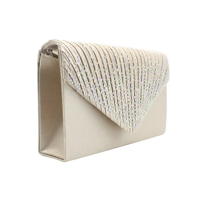 Pochette en ruban de diamant pour femmes, sac à main de soirée, de bal, léger, de luxe, pour une piè