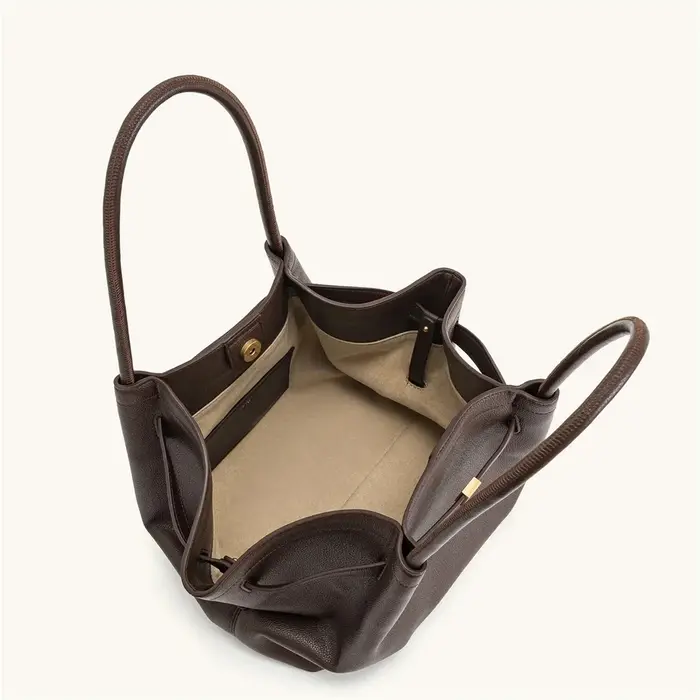 Sac à bandoulière JW PEI2026 pour femme, sac de créateur grande capacité marron foncé avec pochette