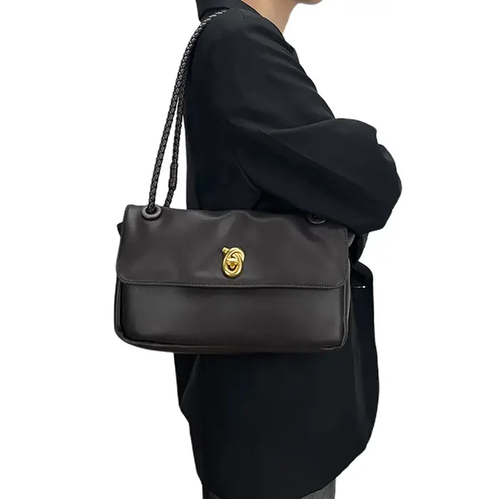 VM FASHIO NKISS Sac sous les bras pour femme Sac à bandoulière semi-abatte de couleur unie Sac