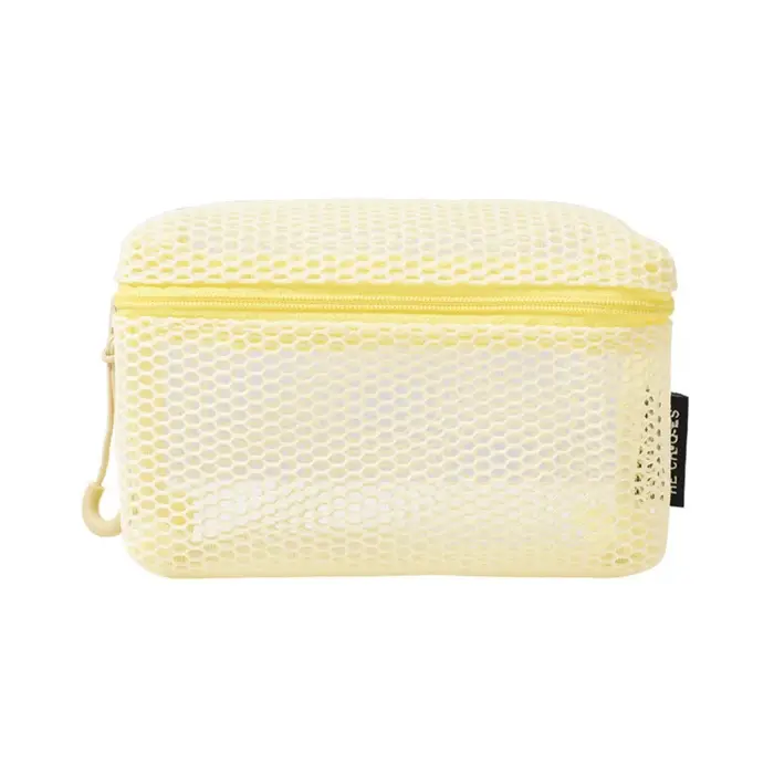 Pochette de rangement en Nylon décontractée, à main avec fermeture éclair, sac à cosmétiques, pochette de voyage en maille polyvalente