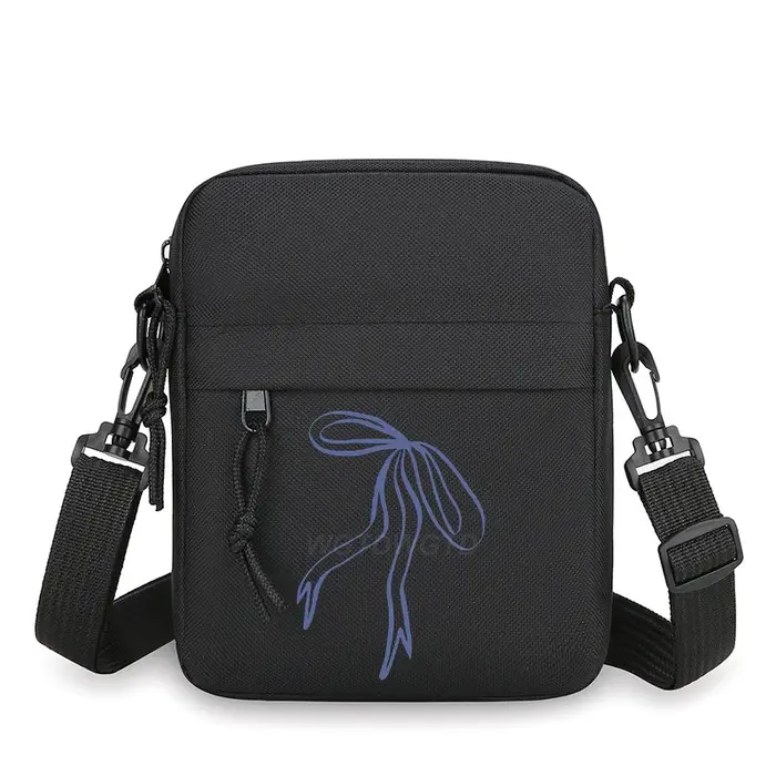 Sac bandoulière vintage Y2K avec nœud et petite croix