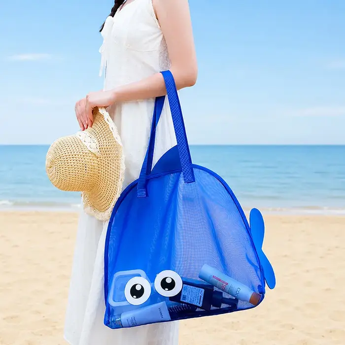 Sac de plage en filet mignon pour jouets de sable