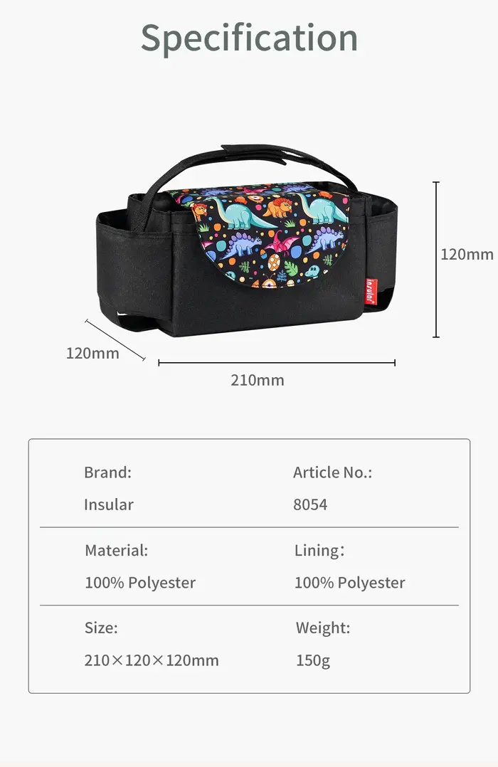 Sac à langer Insular avec isolation pour biberons