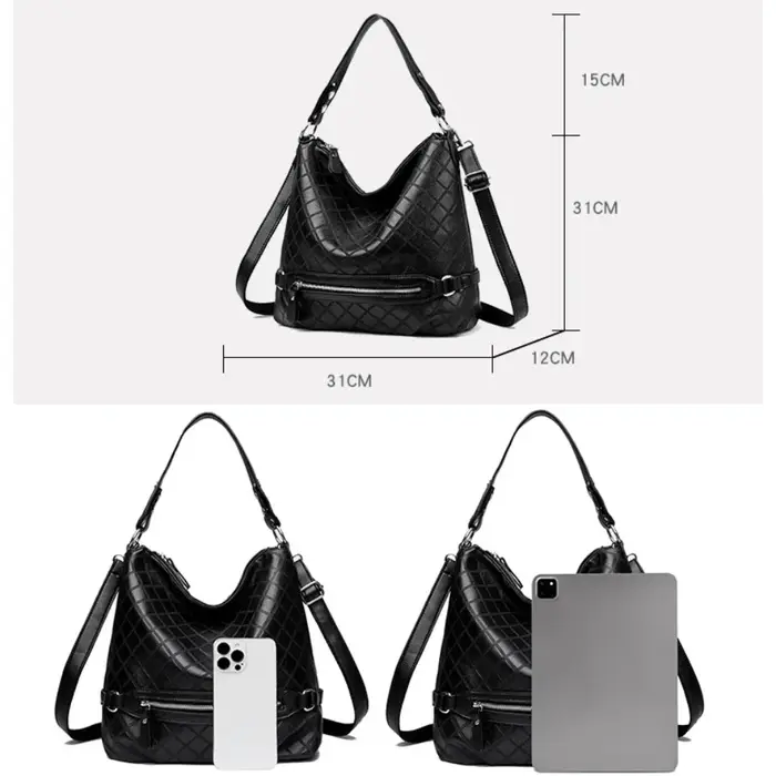 Véritable marque de haute qualité en cuir fourre-tout décontracté sacs à main de luxe femmes