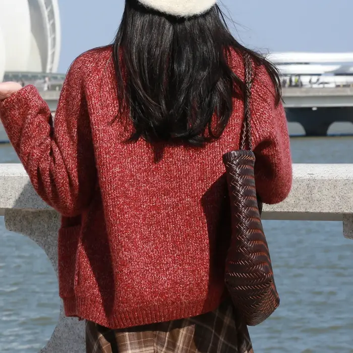 Sac à main en cuir véritable pour femmes