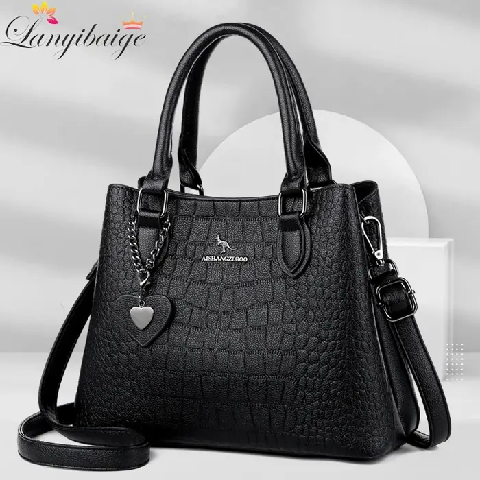 Sac à bandoulière alligator pour femme