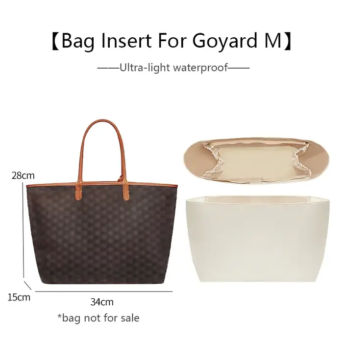 Sac organisateur insérer pour Goyard sac fourre-tout sac léger insérer stockage étanche Dupont papie