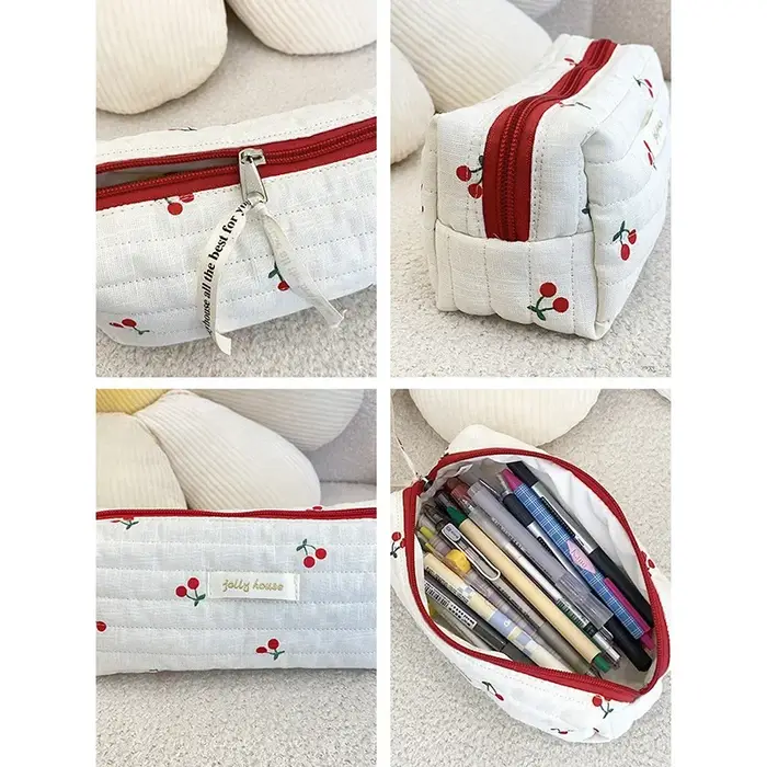 Sac de rangement de voyage en coton matelassé pour femmes