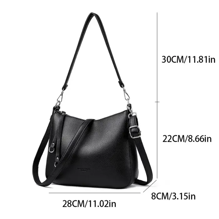 Sacs à bandoulière en cuir souple pour femmes