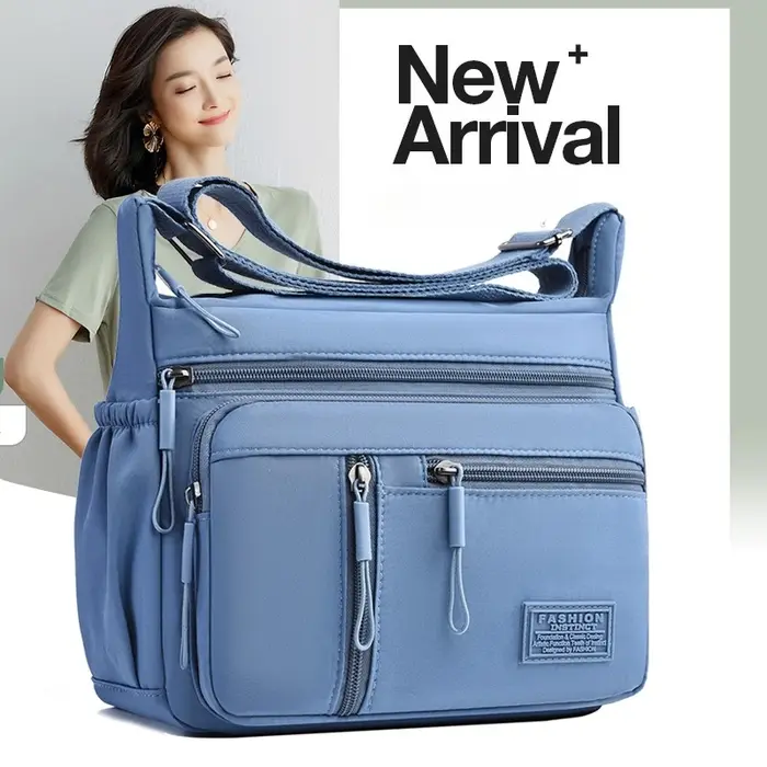 Sac à bandoulière multi-poches pour femmes