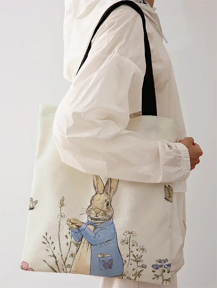 Sac à main décontracté imprimé motif lapin