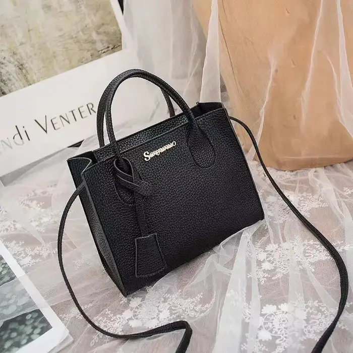 Sac à main minimaliste à motif litchi pour femmes, sacoche de loisirs rétro, cadeaux de festival