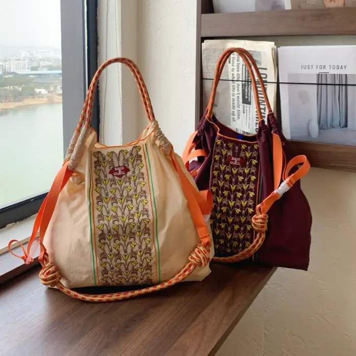 Sac à bandoulière brodé de style bohème