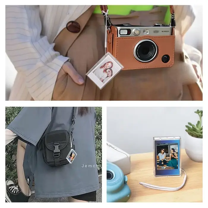 Boîte de rangement de photos transparente en Film de 3 pouces