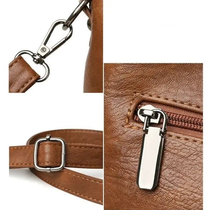 Nouveau sac bandoulière rétro multi-compartiments