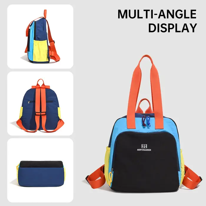 Sac bandoulière, en toile color-block