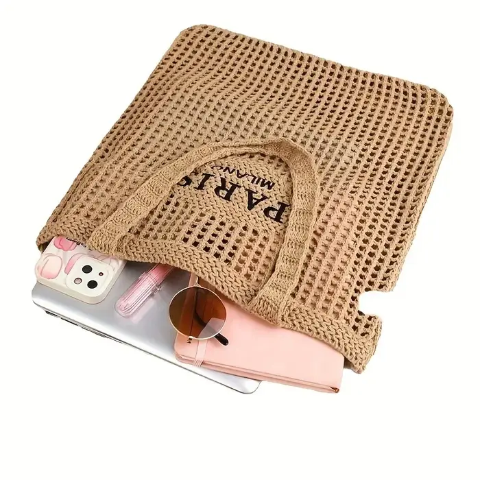 Sac de plage artisanal à bandoulière