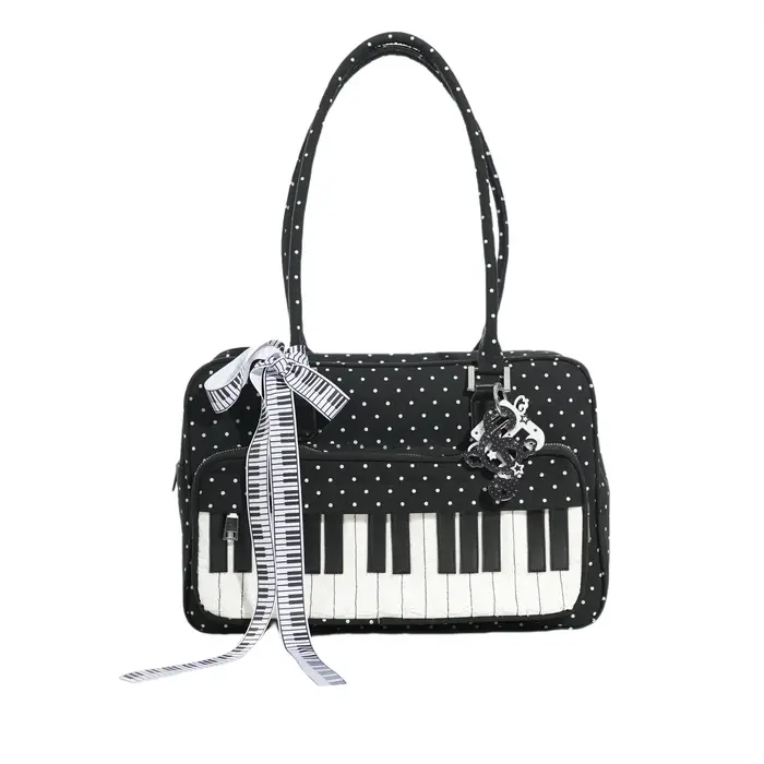 Contraste vague Point Piano Sac Sac Femme sous les bras sacs à bandoulière pour Femme à la mode Orig