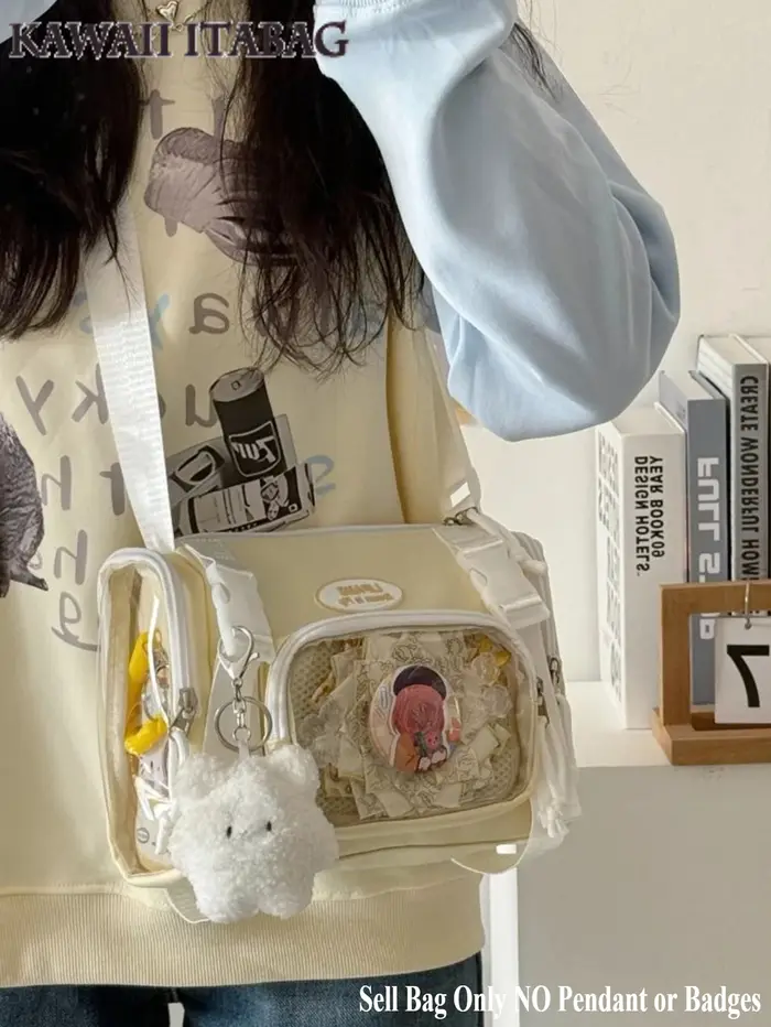Nouvelle mode 2025 Itabag femmes multi-poches clair sac Transparent été sacs à bandoulière sac seau collège étudiant sac