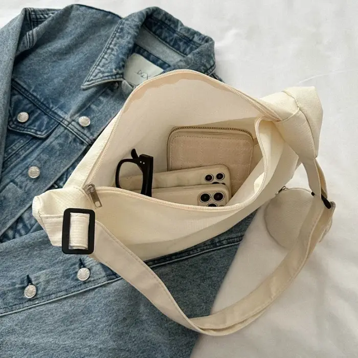 Sac à bandoulière en toile pour femmes