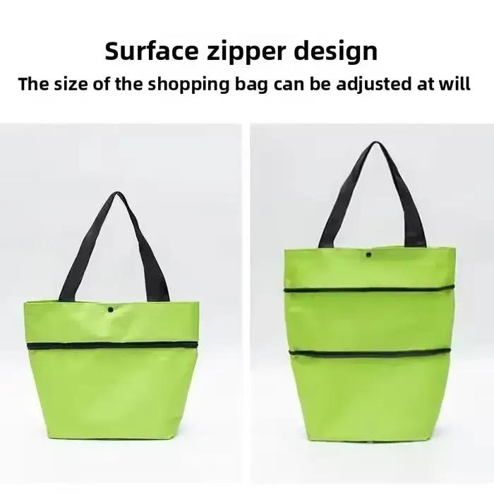Sac de courses pliable avec roulettes