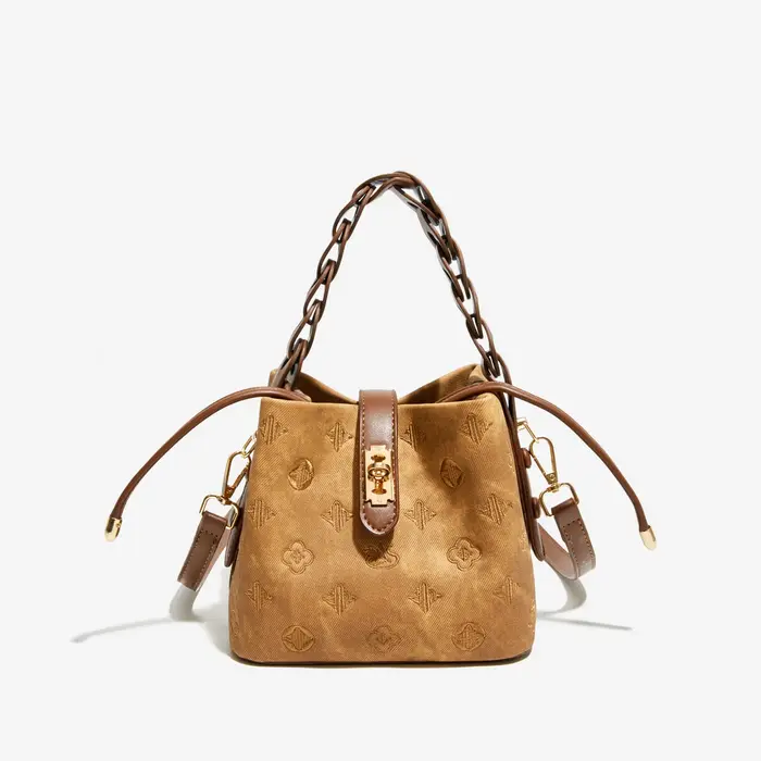 Sac Seau Brodé Élégant 2026 Nouveau Style Rétro en Cuir PU Sac à Bandoulière et Sac Croisé pour Comm