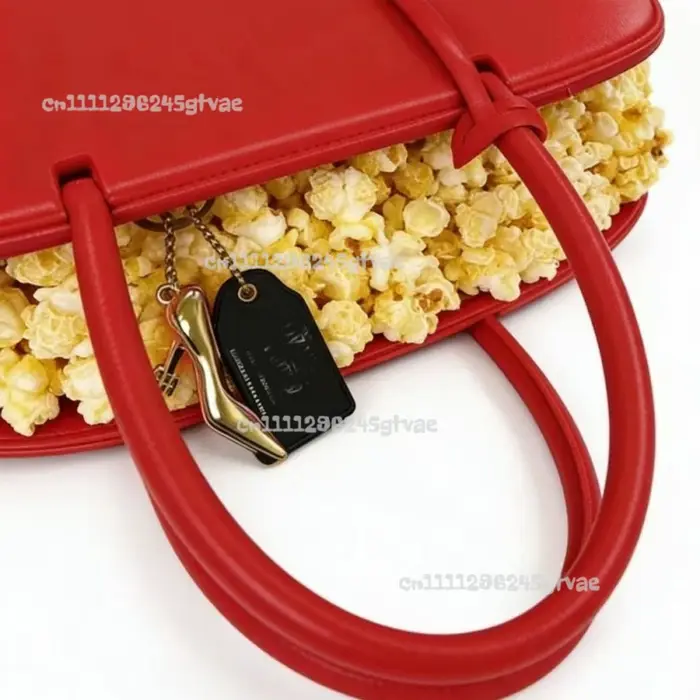 Sac à main rétro en cuir créatif Queen 2 rouge