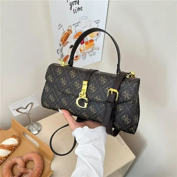 Sac à main pour femme en cuir vintage de créateur parisien