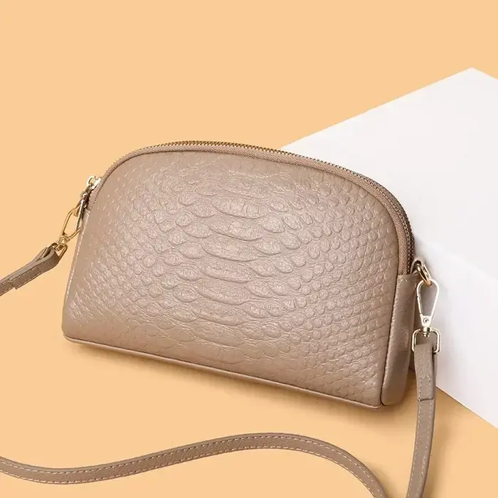 Sac à bandoulière en cuir véritable pour femme