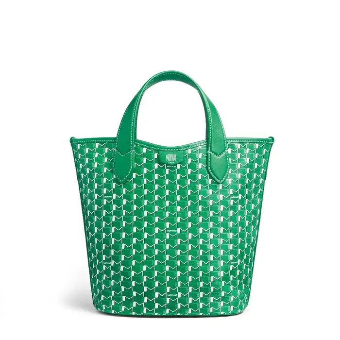Sac Shopper Mini Monogramme Femme Nouvelle Tendance Mode Motif Géométrique Sac Seau de Luxe en Toile M avec Coutures Contrastées Sac à Bandoulière
